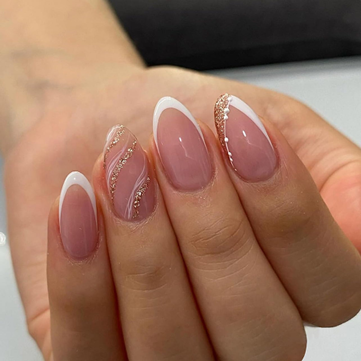 XZMeiLun front packaging showing white French almond set and quick styling benefit