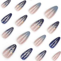 XZMeiLun hand model wearing medium almond nails demonstrating comfortable wearable salon look