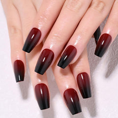 XZMeiLun front packaging showing ombre coffin nails and accessories, highlights convenience