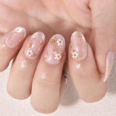 XZMeiLun side profile displaying short round nail shape for comfortable daily wear