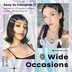 YAEISM clips styled in half-up hairstyle showing placement and sparkle benefit everyday flair