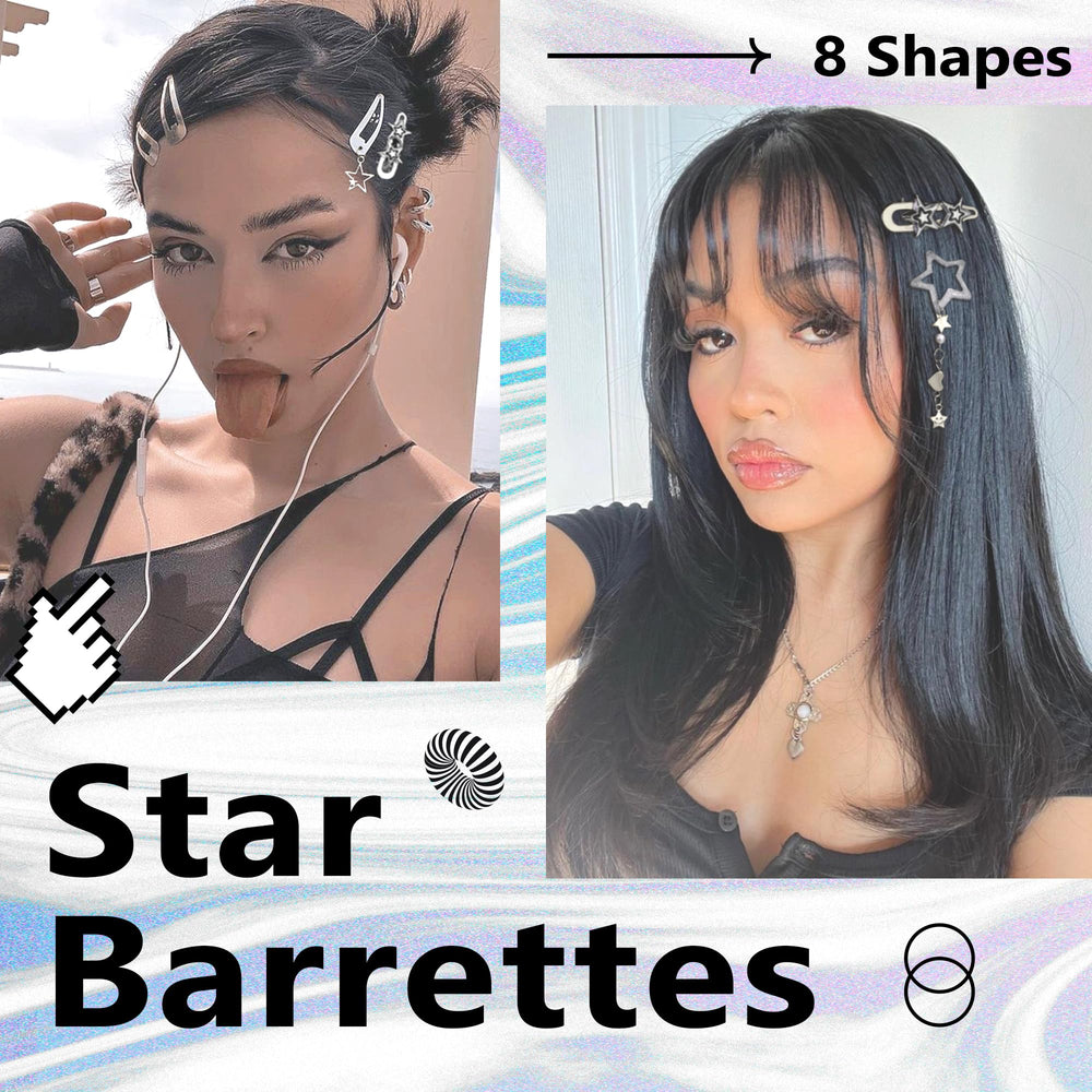 YAEISM metal star clip close-up detail highlighting finish and secure snap closure benefit durability