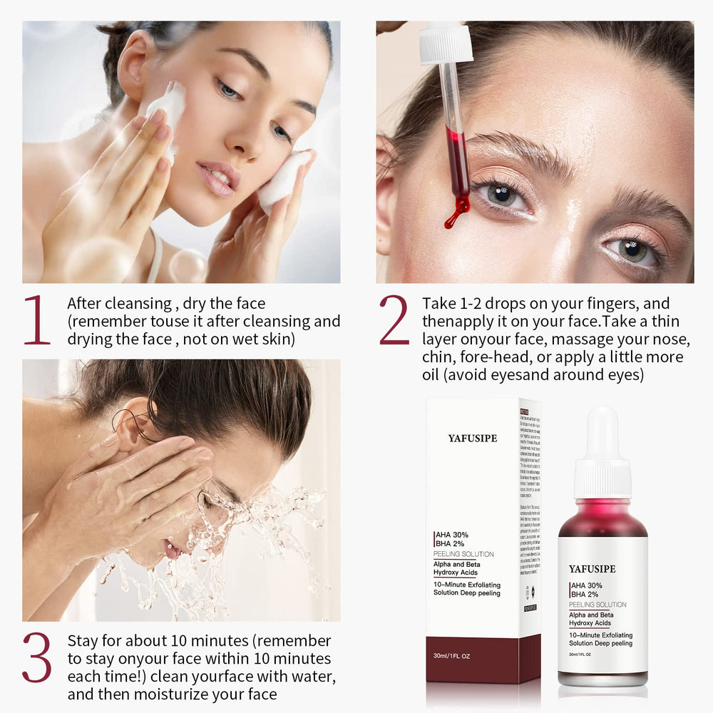 YAFUSIPE before and after comparison indicating refined skin texture and clearer pores