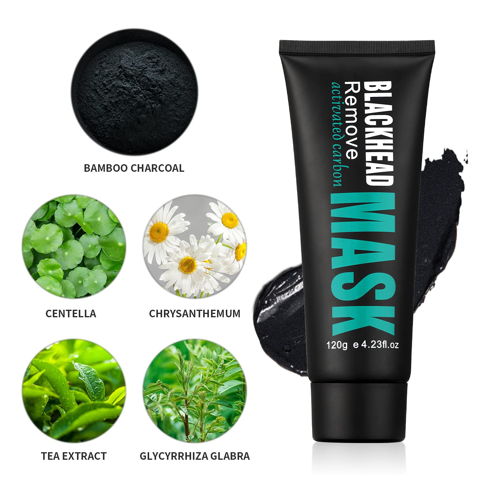 YAFUSIPE model applying mask to nose for targeted pore clearing benefit