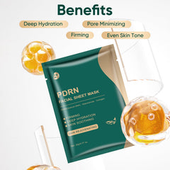 YAFUSIPE mask applied on model frontal view for even coverage and instant hydration
