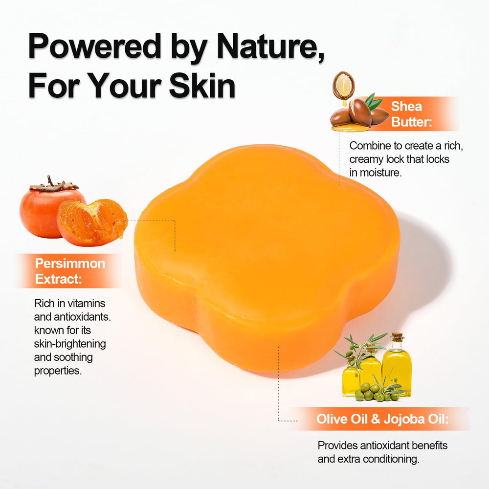 YAFUSIPE persimmon soap label and ingredients detail for informed shoppers