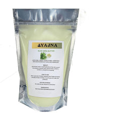 Yajna aloe butter jar front view showing pure packaging and natural benefits