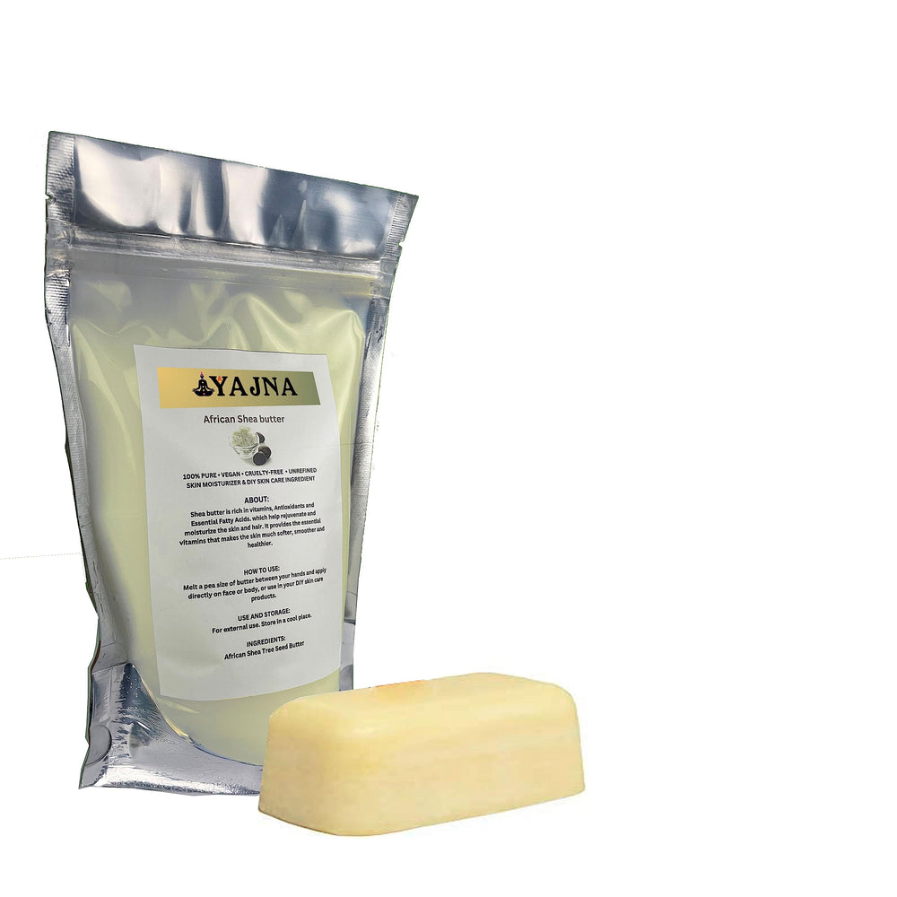 Yajna shea butter applied on hand for deep hydration benefit