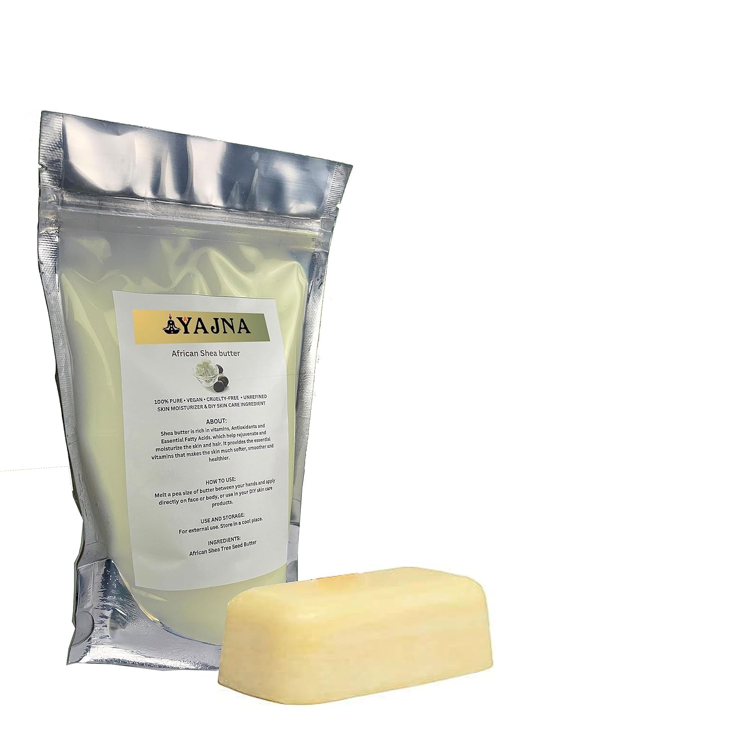 Yajna shea butter creamy texture close-up for easy absorption