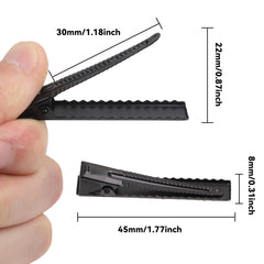 YAKA close-up of clip teeth showing secure grip for styling and craft stability