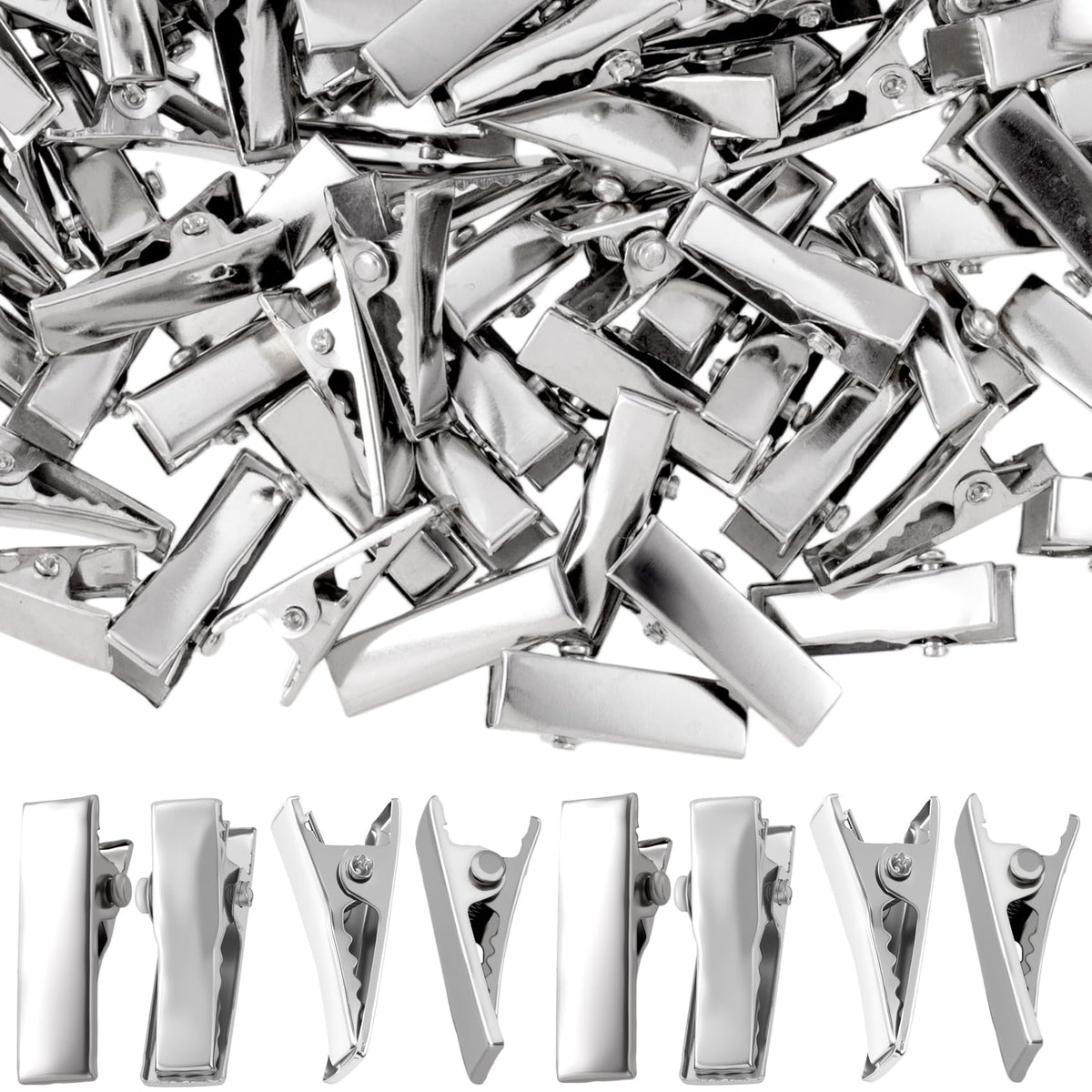 YALOJE front view showing 100 silver clips and neat finish benefit