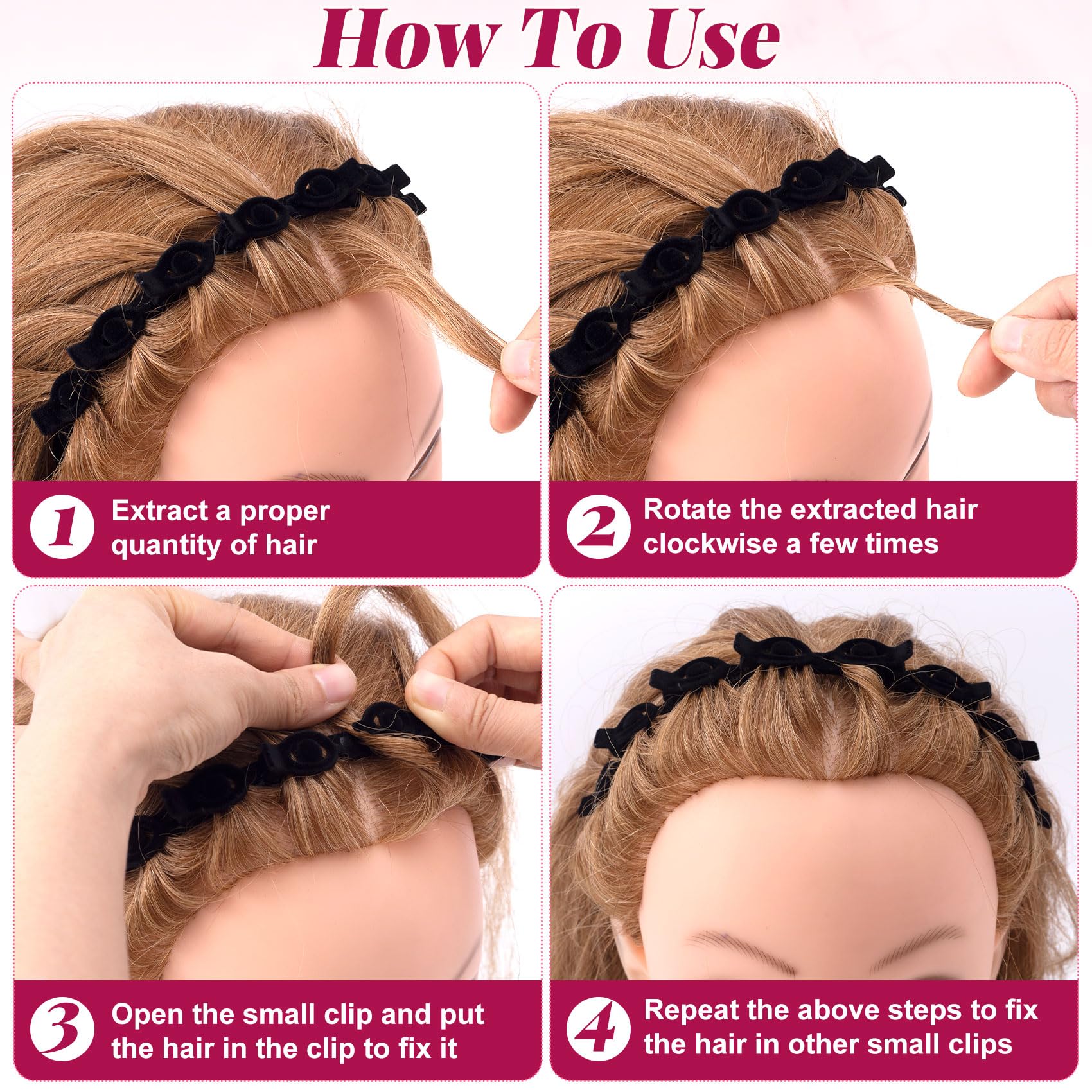 YALOJE headband held in hand to show size and lightweight comfort advantage