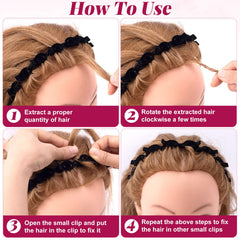 YALOJE headband held in hand to show size and lightweight comfort advantage