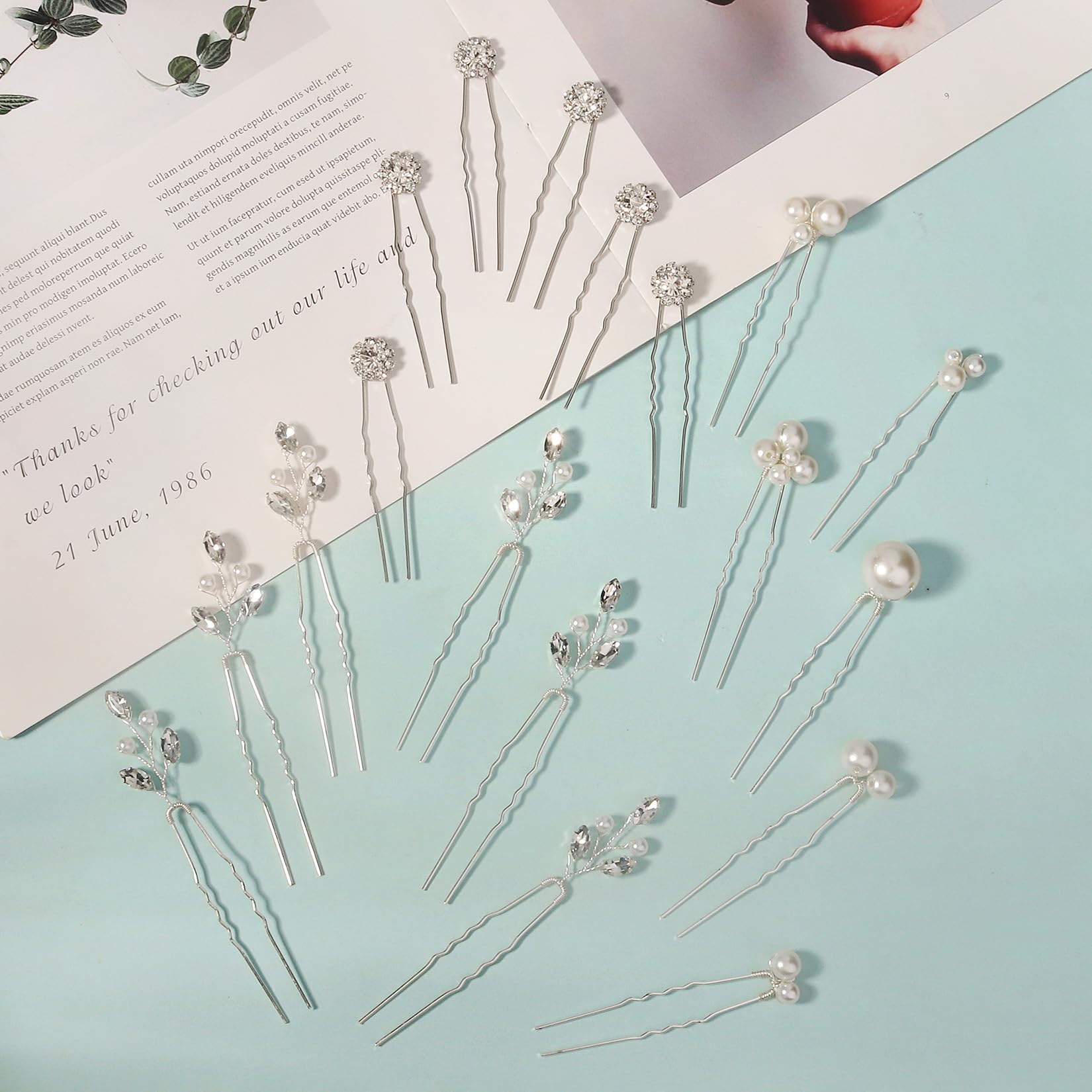 Yandino rhinestone branch closeup showing faceted sparkle that enhances updos with shine
