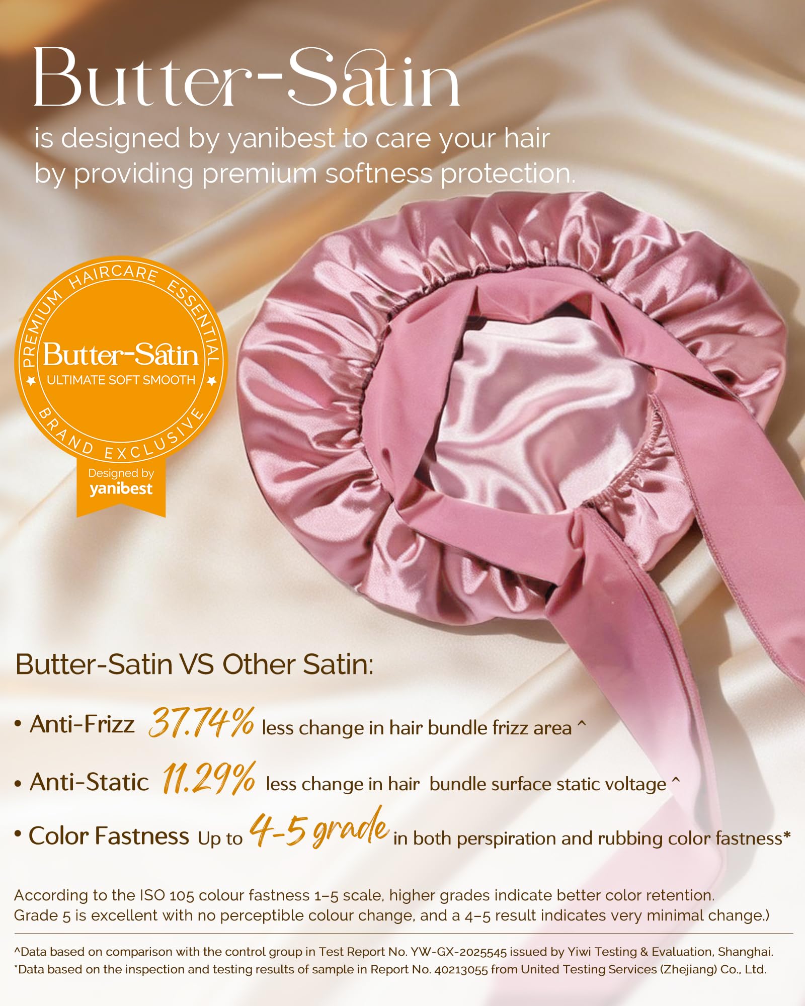 YANIBEST bonnet reversed to show both colors and versatile styling benefit