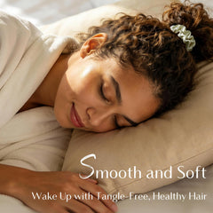 YANIBEST close-up of satin texture highlighting smooth anti-frizz benefit