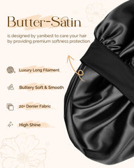 YANIBEST satin texture close-up illustrating slippery surface that reduces friction