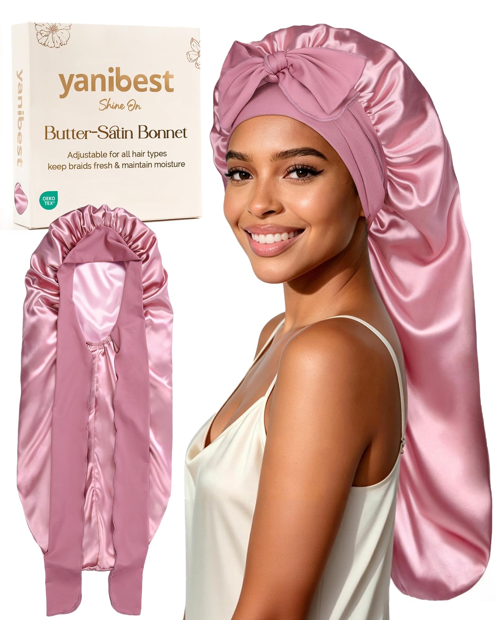 YANIBEST front view bonnet showcasing full coverage and sleek look