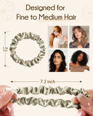 YANIBEST scrunchie securing a high ponytail, gentle hold without creases