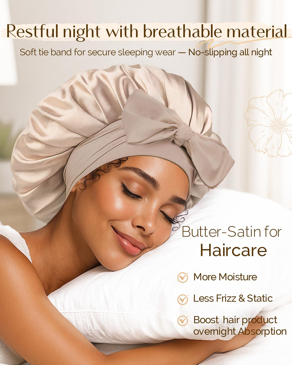 YANIBEST satin fabric close-up highlighting soft texture and breathable weave