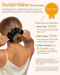YANIBEST scrunchie held in hand highlighting soft elasticity and comfortable grip