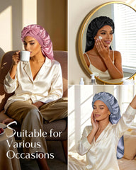 YANIBEST size comparison with hand showing extra room for voluminous hair