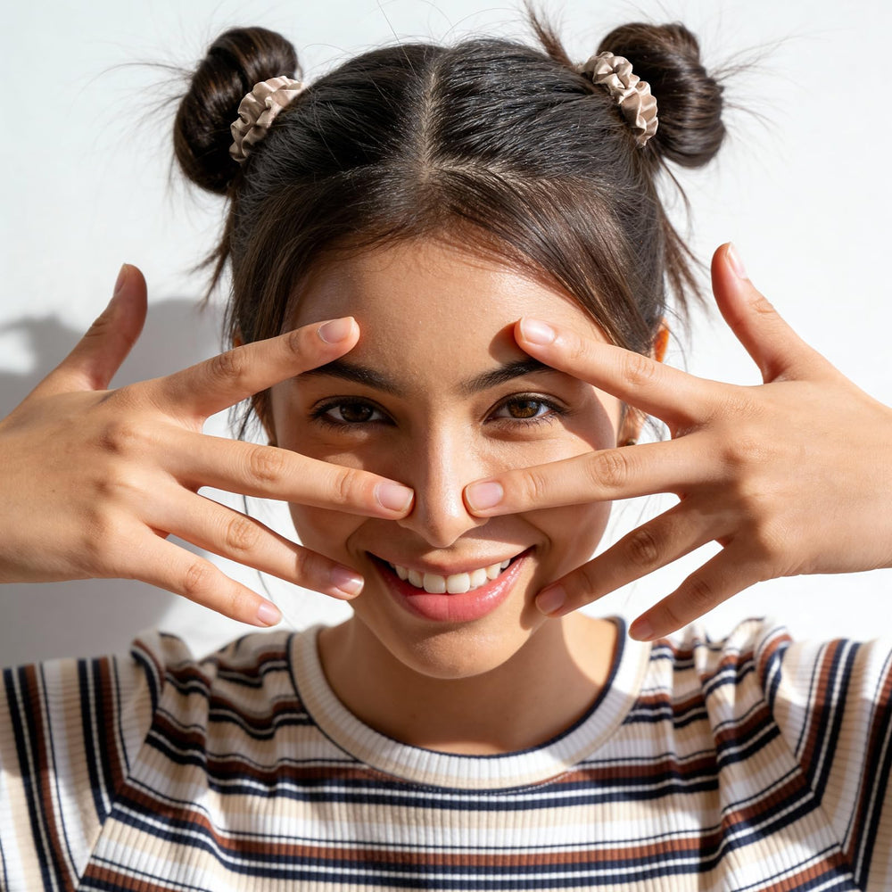 YANIBEST worn while sleeping to show comfortable no-headache benefit