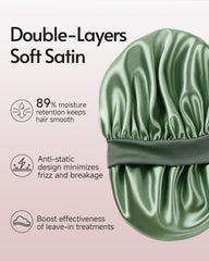 Yanideer satin close-up highlighting smooth texture and hair benefit