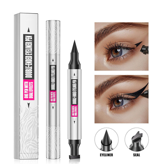 Yanqina dual-ended pen close-up highlighting stamp and liquid ends