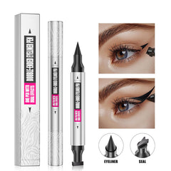 Yanqina dual-ended pen close-up highlighting stamp and liquid ends