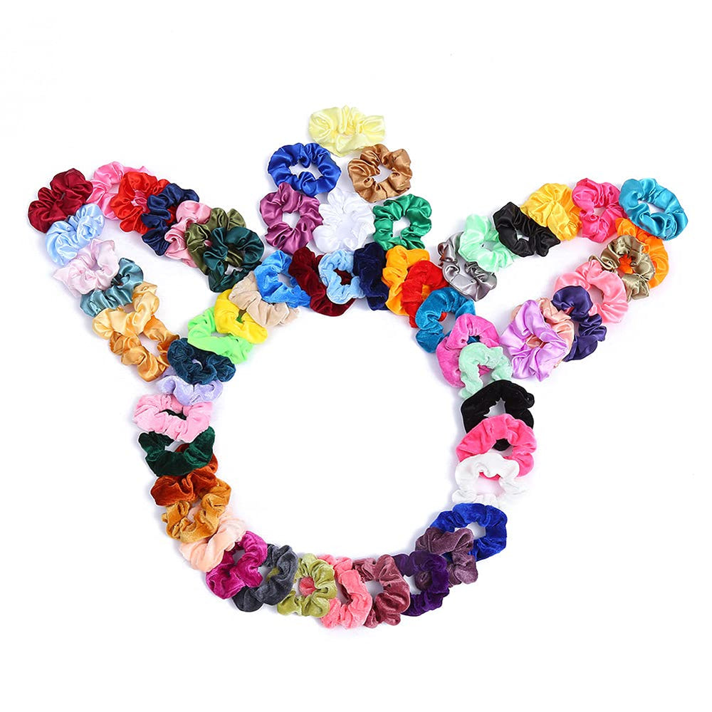 Yanwenx lifestyle flatlay matching scrunchies to outfits for everyday or special events