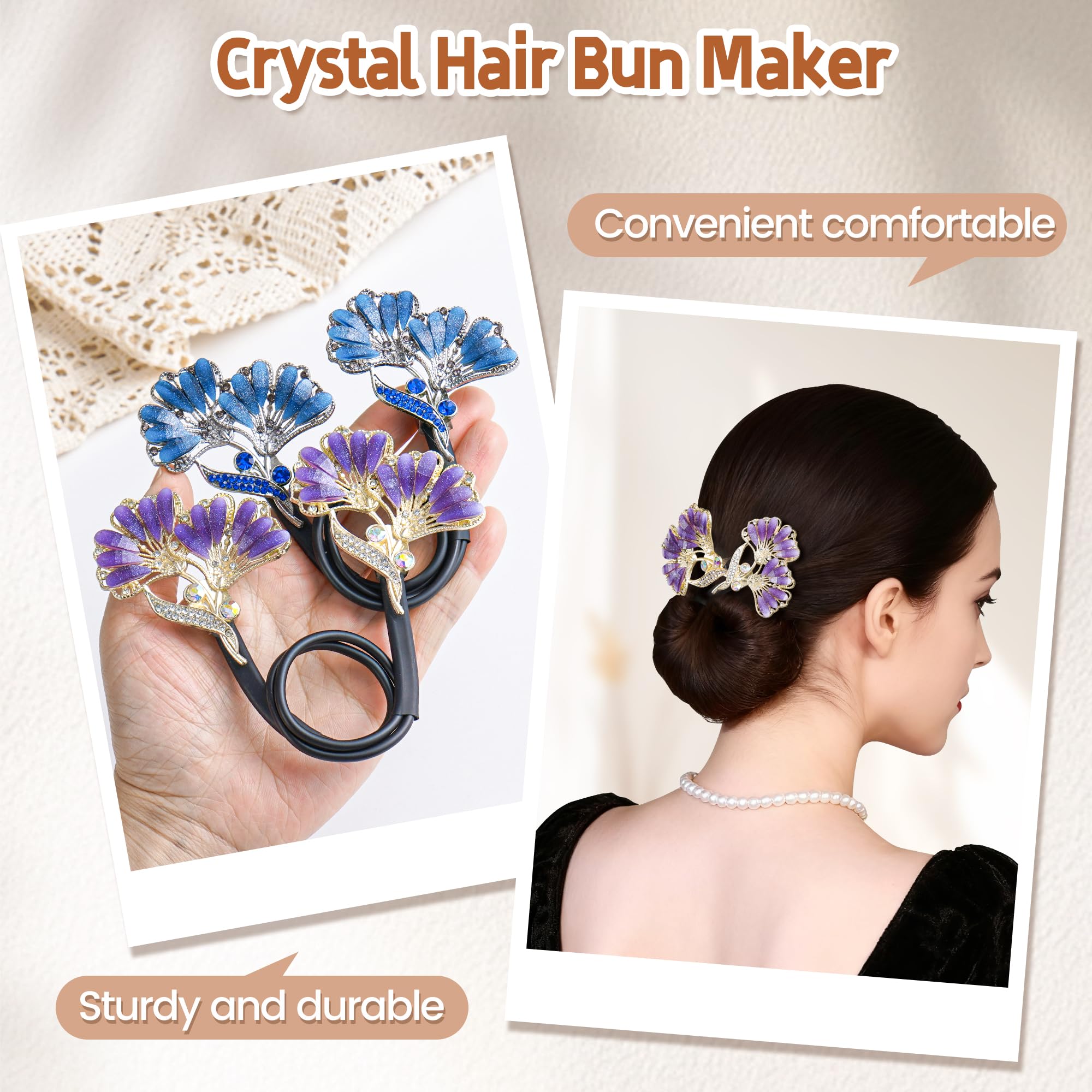 Yanwenx bun maker worn in a styled bun at a wedding showing polished finish