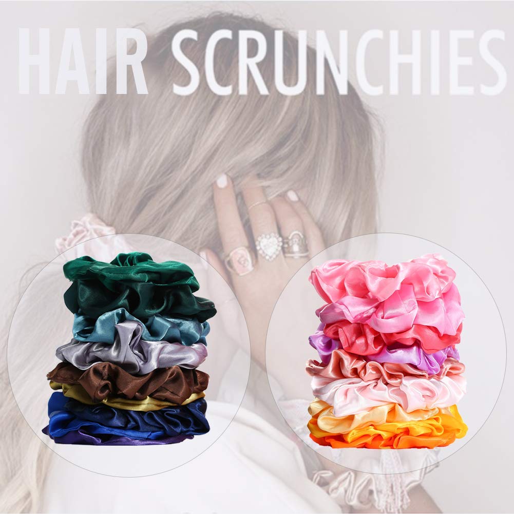 Yanwenx scrunchie size comparison in hand showing scale and fit