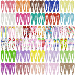 YAOKUA front pack showing 120 colorful snap hair clips for variety