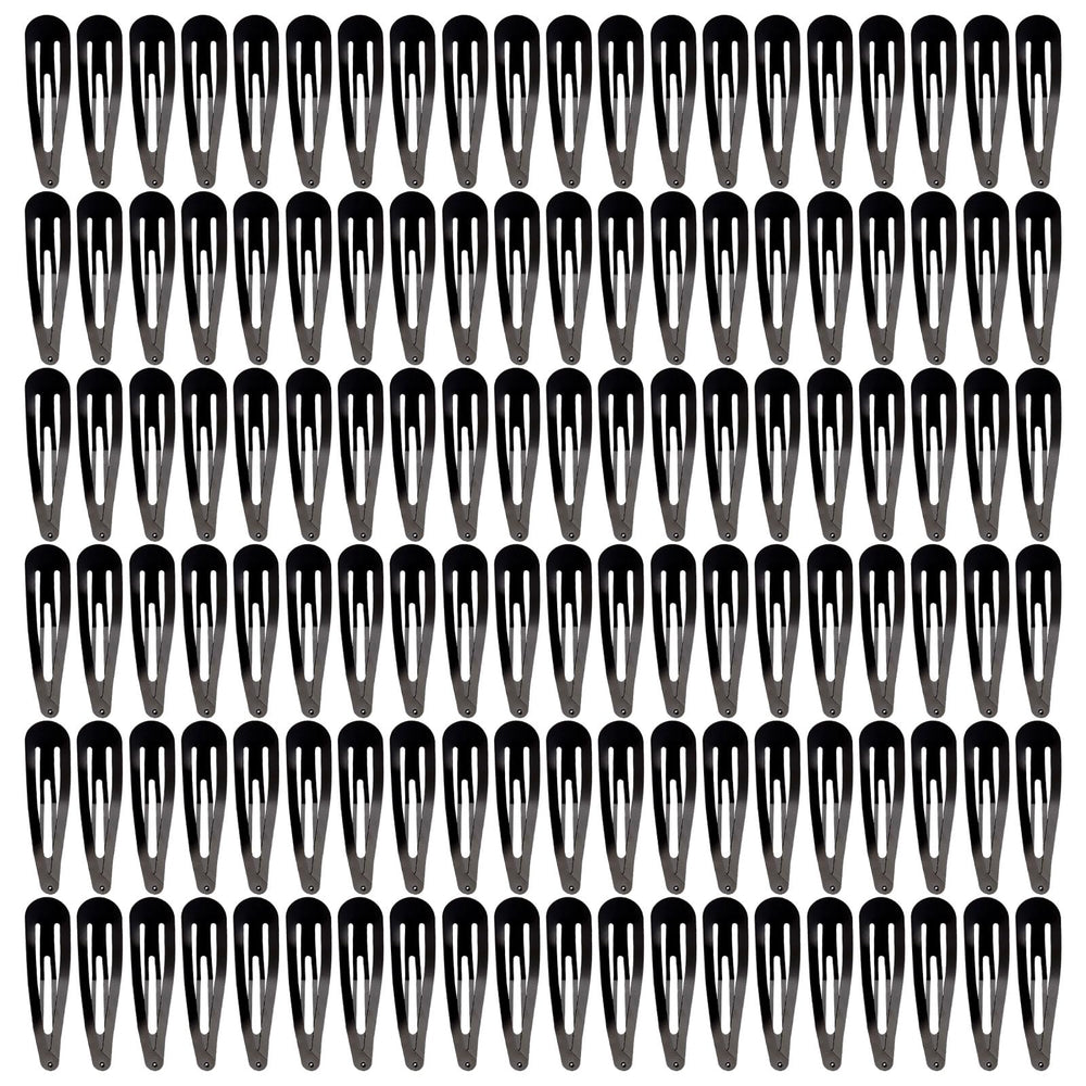 YAOKUA front pack of 120 black snap clips showing quantity and convenience