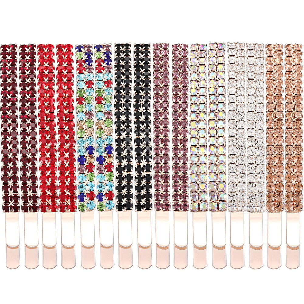 Yaomiao close-up of double-row rhinestones highlighting sparkle and refined detail