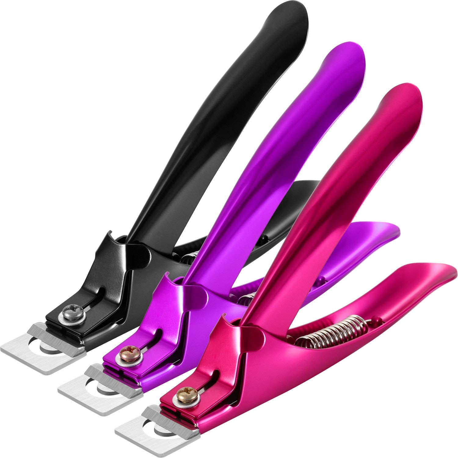 Yaomiao front view rose red clipper showing compact durable design and salon-ready look