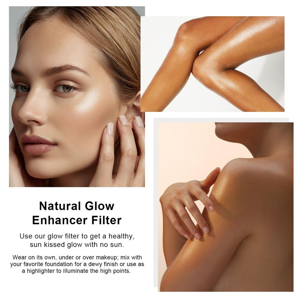 Yaper PHOERA being blended on cheek demonstrates natural glow and coverage