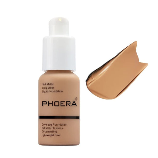 Yaper PHOERA foundation front packaging showing shade and benefit