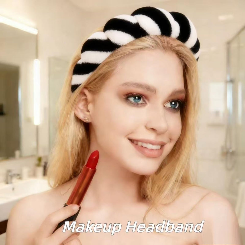 Yaqulen towel headband close-up texture and absorbency for washes