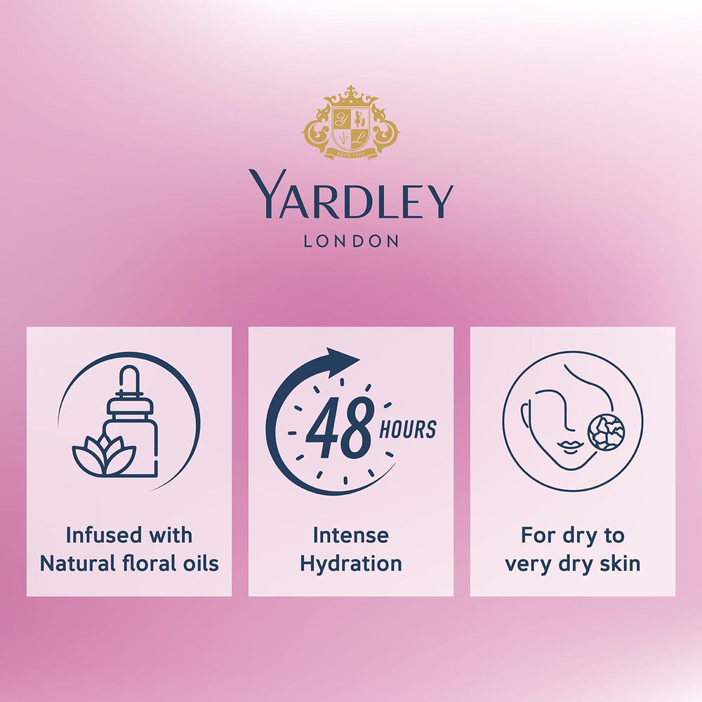 Yardley bottle styled on bathroom shelf conveying everyday freshness