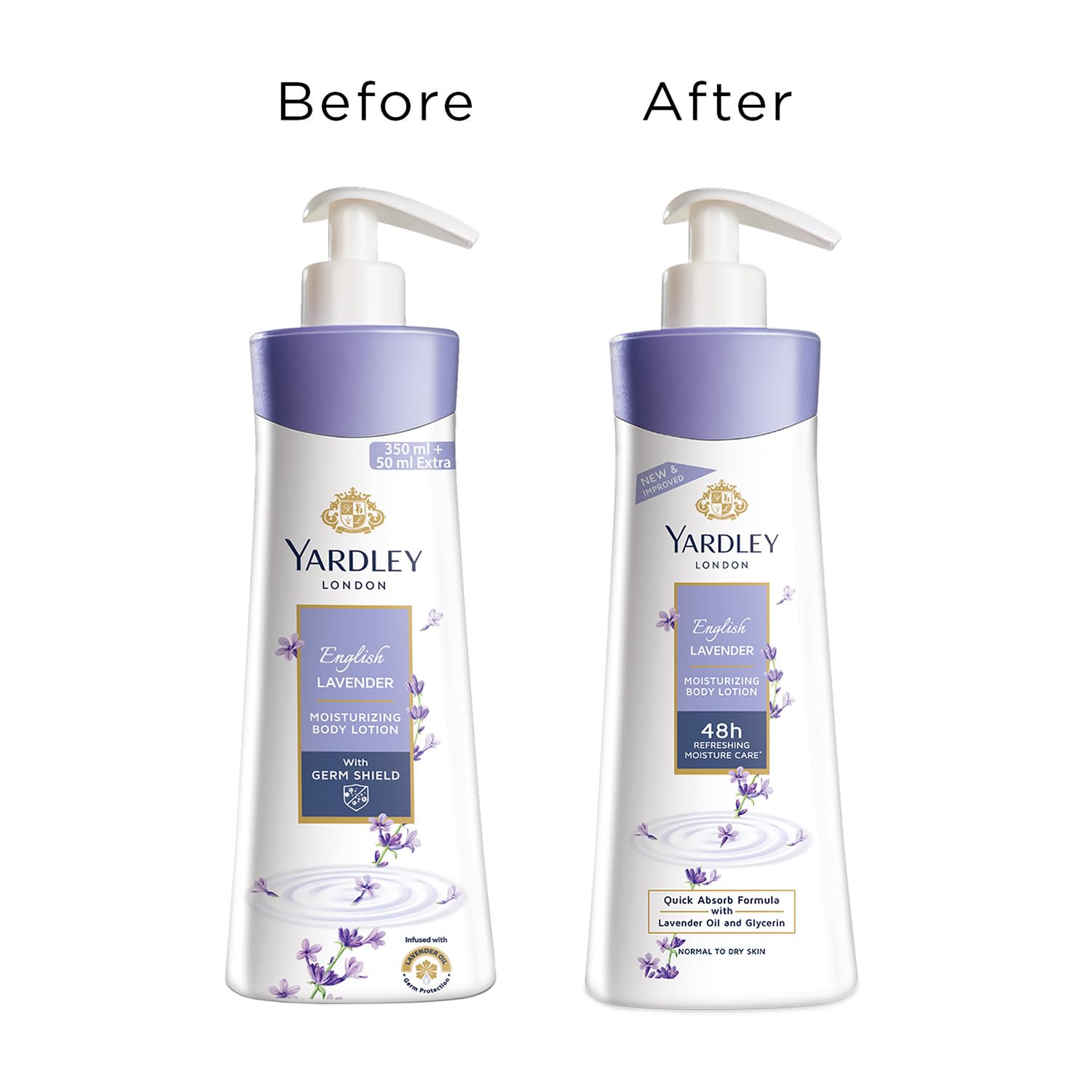 Yardley readable label highlighting English Lavender signature scent
