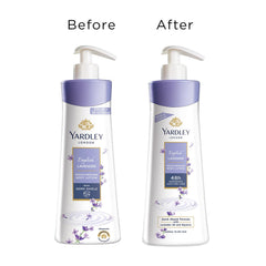 Yardley readable label highlighting English Lavender signature scent
