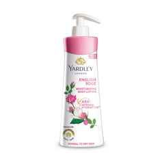 Yardley English Rose front bottle view showing packaging and benefit of classic scent