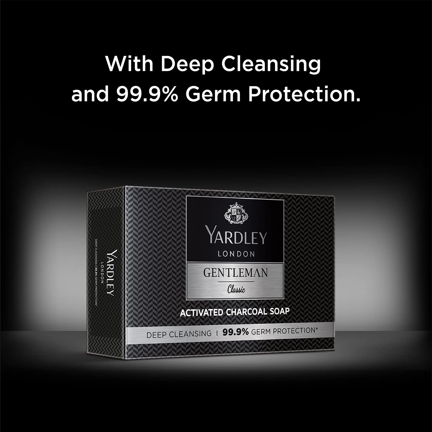 Yardley soap on bathroom counter in lifestyle scene suggesting refined grooming