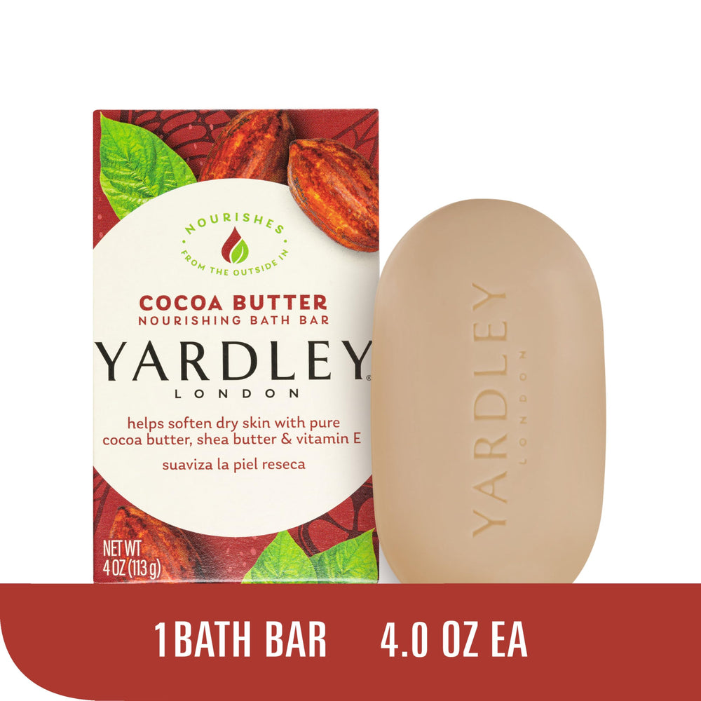 Yardley London side profile of the bar emphasizing smooth, durable shape