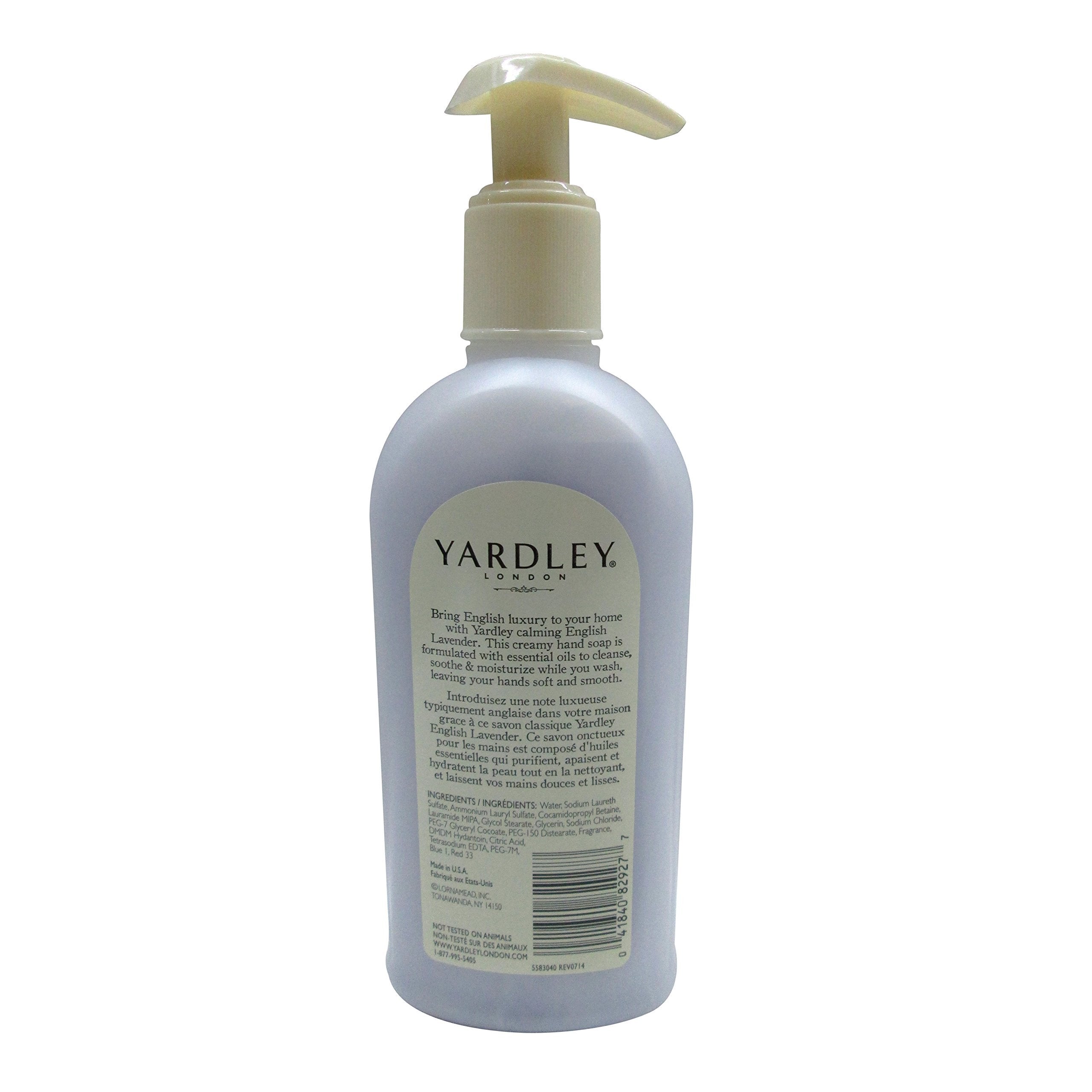 Yardley London rich lather closeup on hands demonstrating gentle cleansing and aromatic benefit