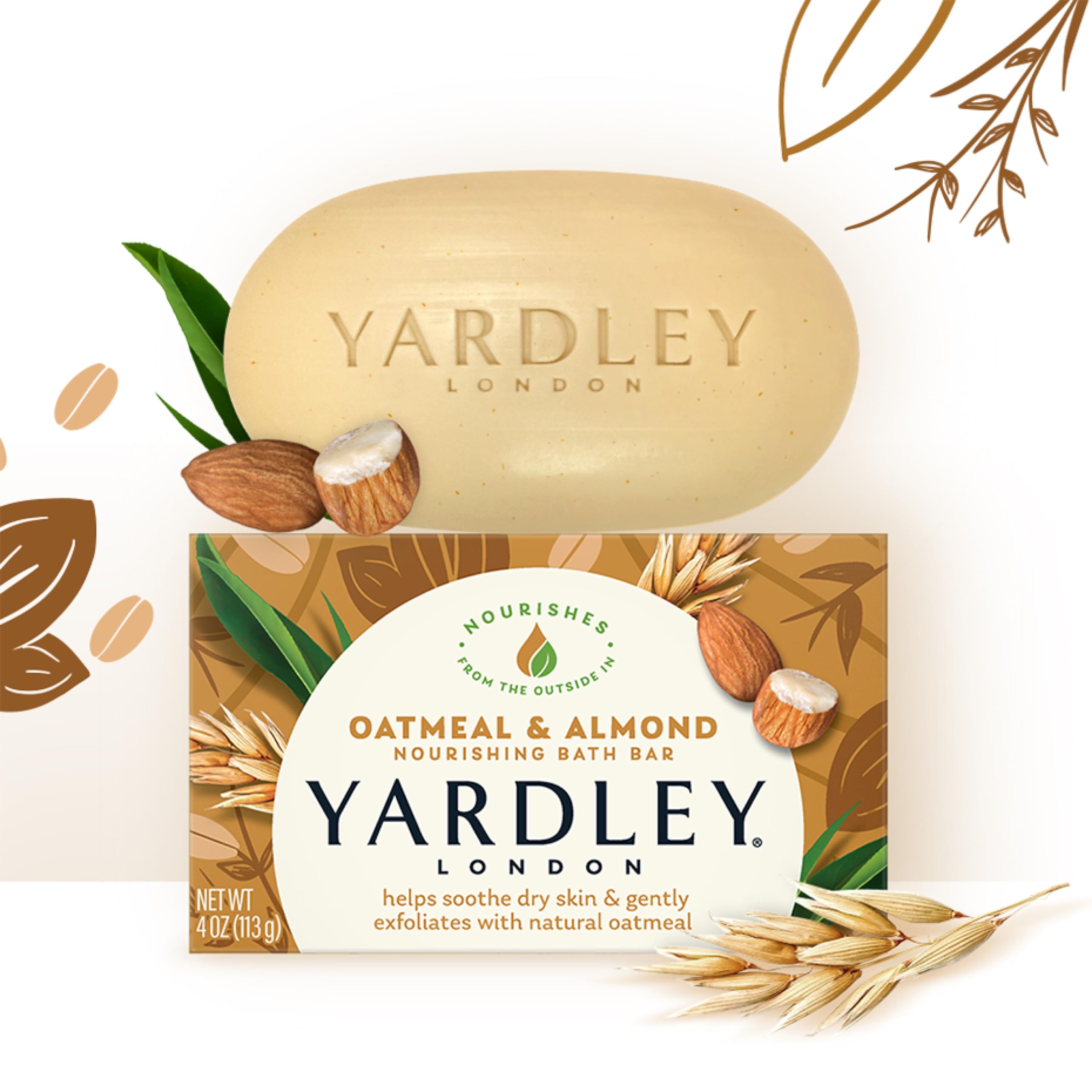 Yardley lather on hand showing rich foam and moisturizing action