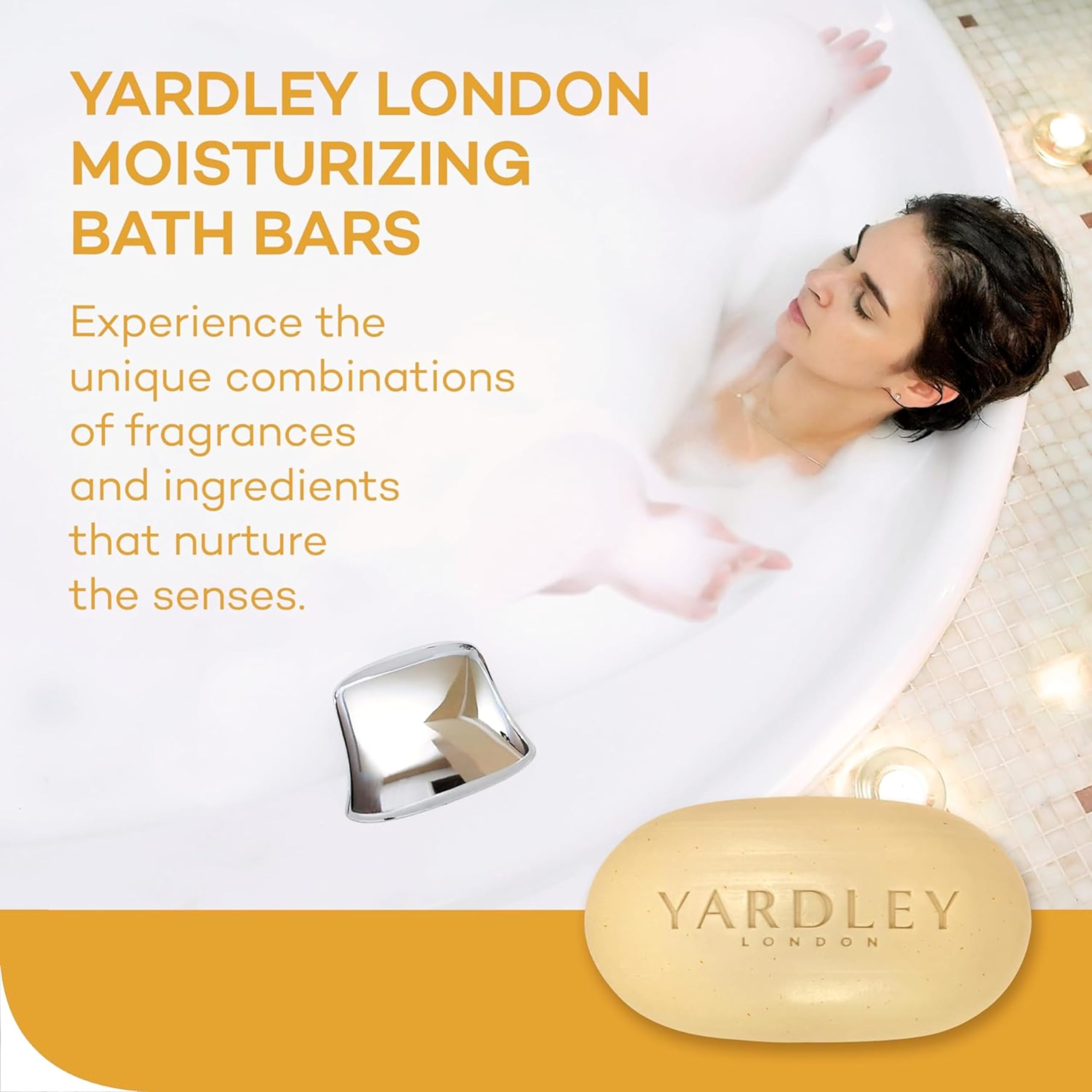 Yardley visible oat grains on soap demonstrating gentle exfoliation
