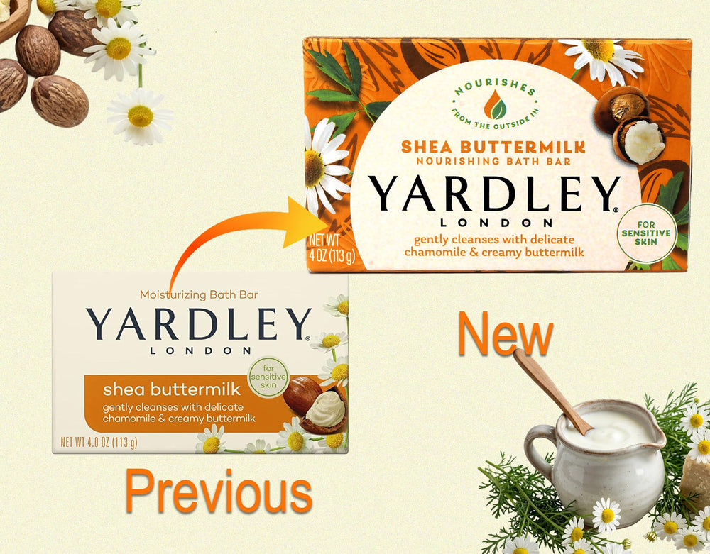Yardley close-up of bar texture highlighting creamy moisturizing feel
